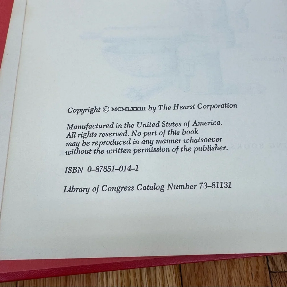 Vintage 1978 The Good Housekeeping Cookbook - Red Cover Hardback